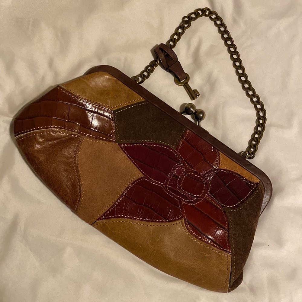 Vintage Fossil convertible clutch